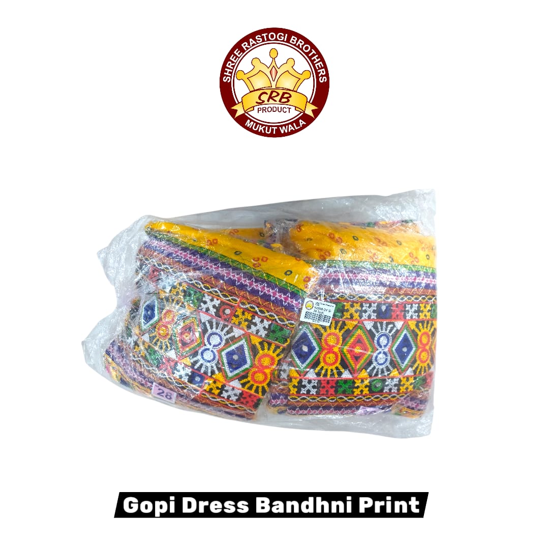 Gopi Dress Bandhni Print