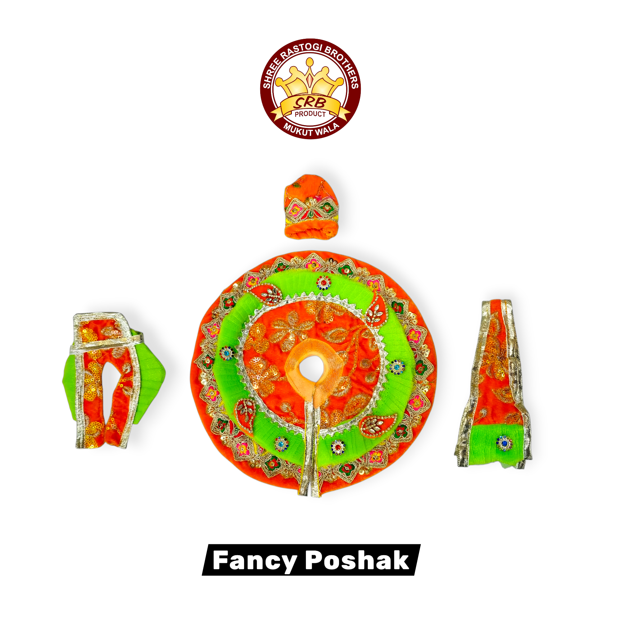 Saneel Winter Fancy Poshak With Cap For Laddu Gopal (FGP-08)