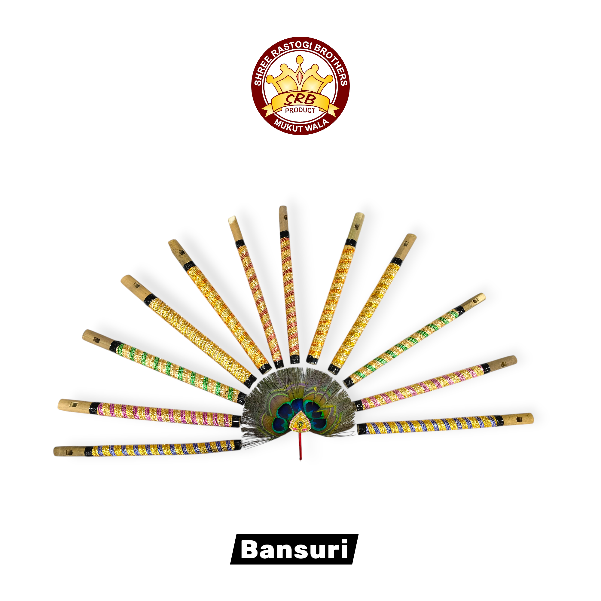 Wooden Bansuri , Bansi, Murli For Laddu Gopal & Kids