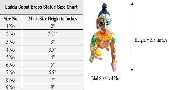Baal Radha Brass Statue With Shringar