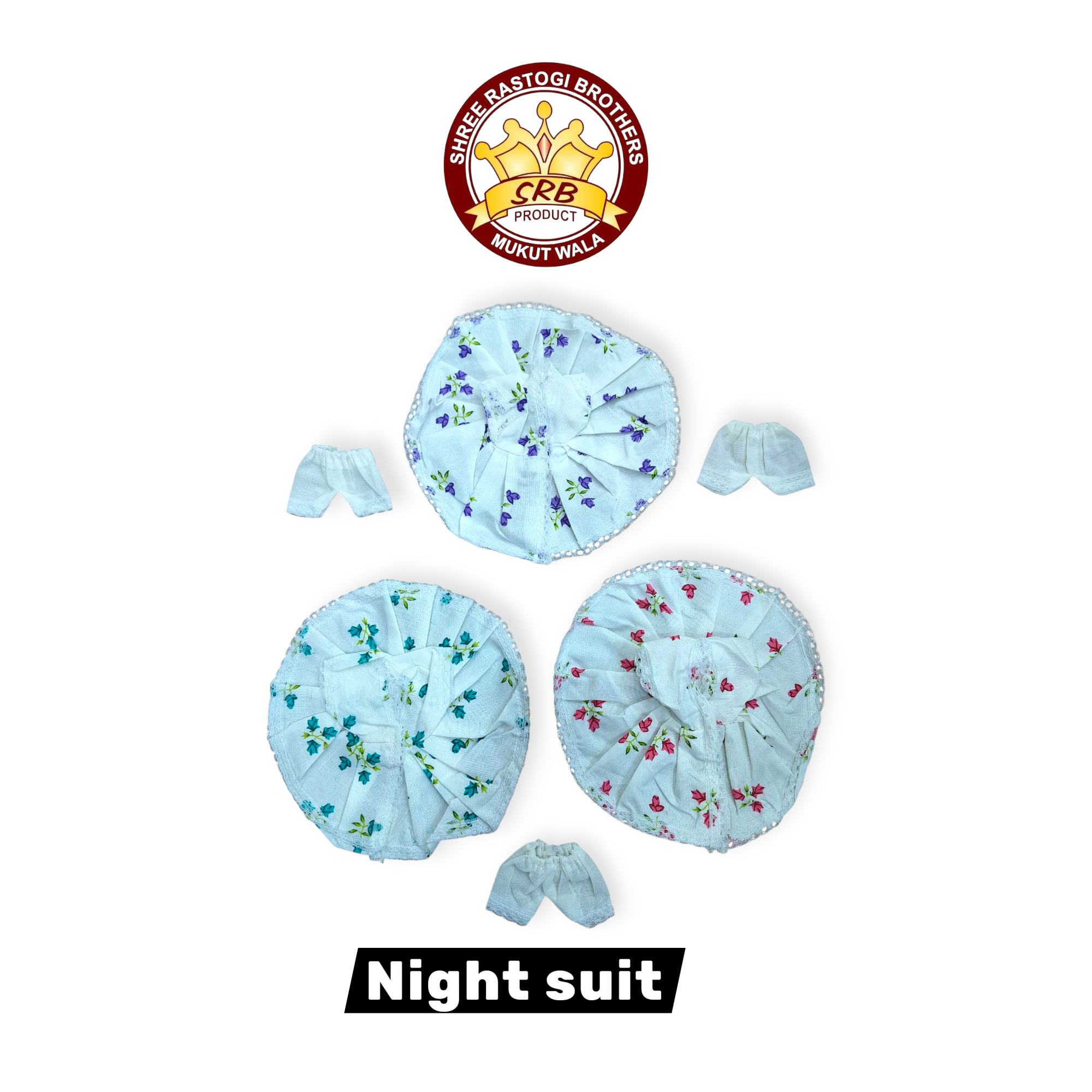 Cotton Gol Night Suit For Laddu Gopal
