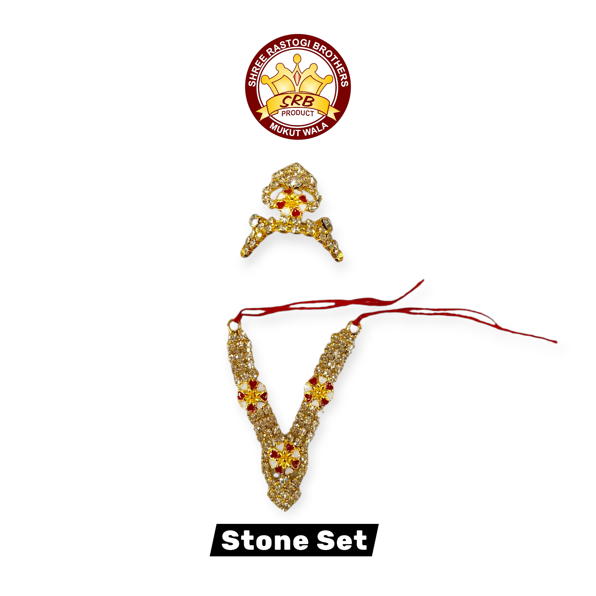 Stone Mukut Mala Set For All God Idol