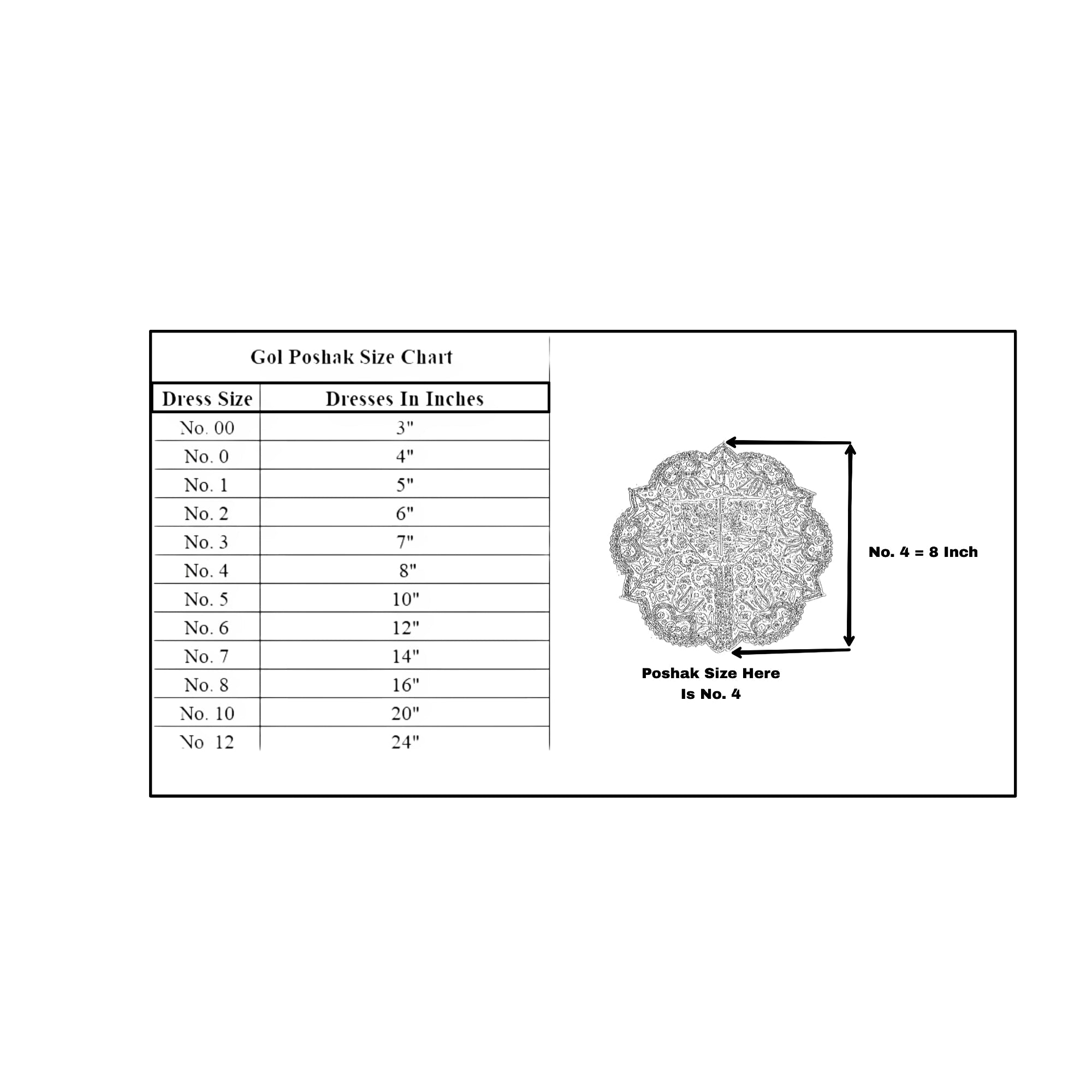 Premium Beautiful Gol Poshak For Laddu Gopal (FGP-02)