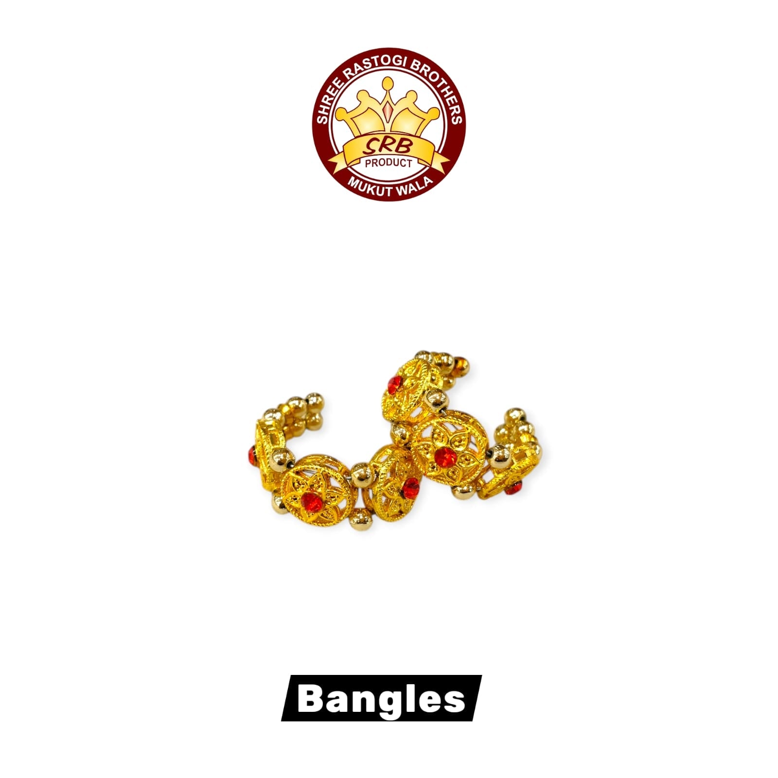 Golden Moti Bangles For Laddu Gopal (B-6)