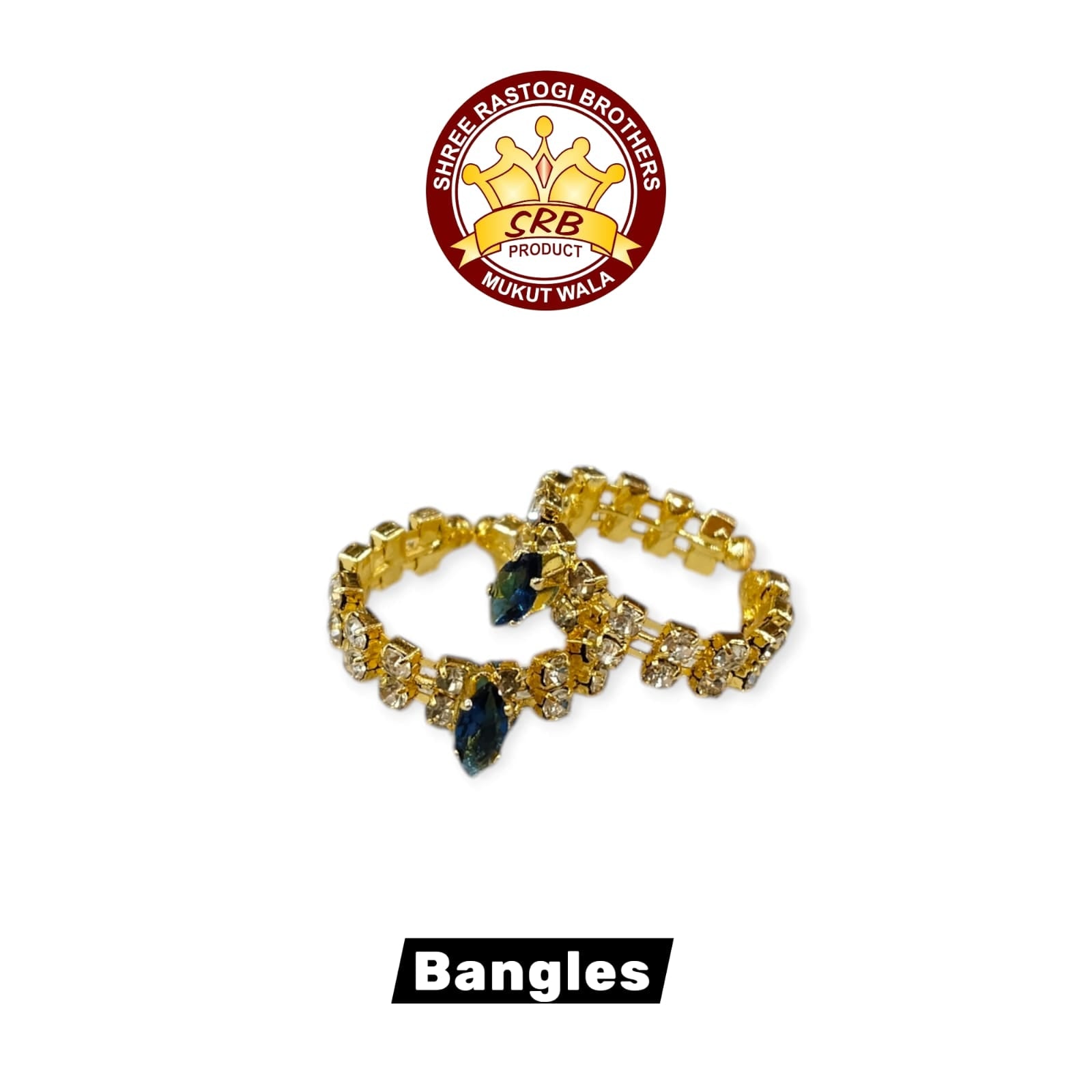 Two Layer Stone Bangles With Diamond For All Deities (SB-1)