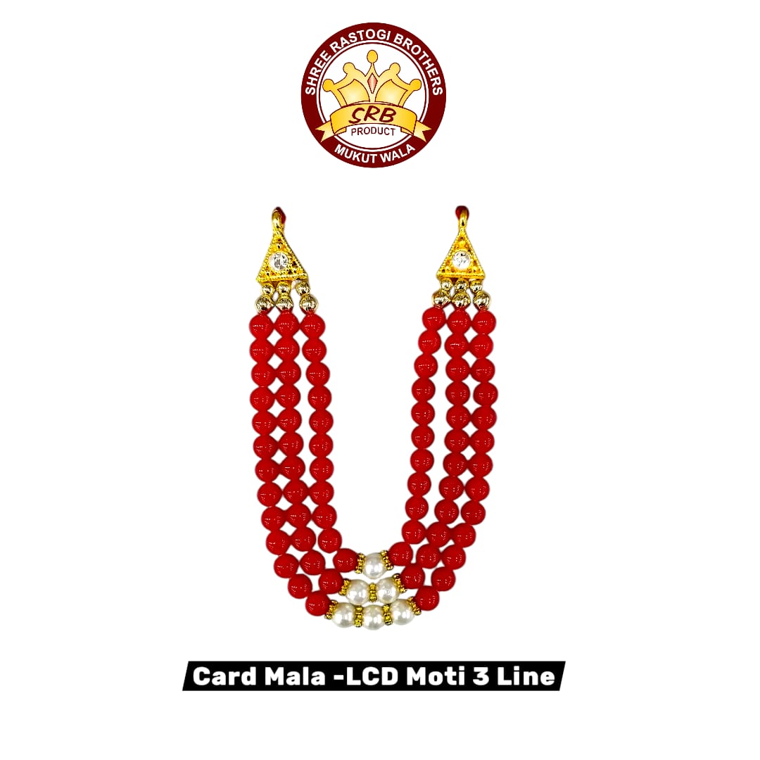 Card Mala - LCD Moti 3 Line
