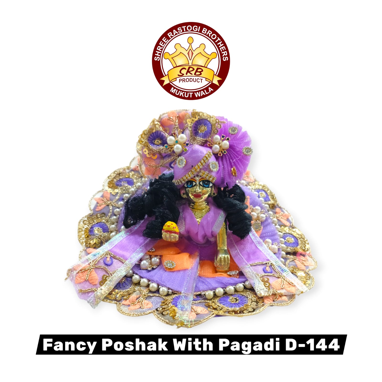 Fancy Poshak With Pagadi D-144