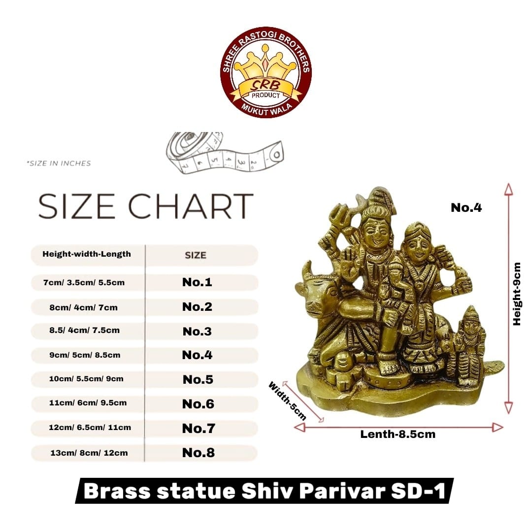 Brass Statue Shiv Parivar SD-1