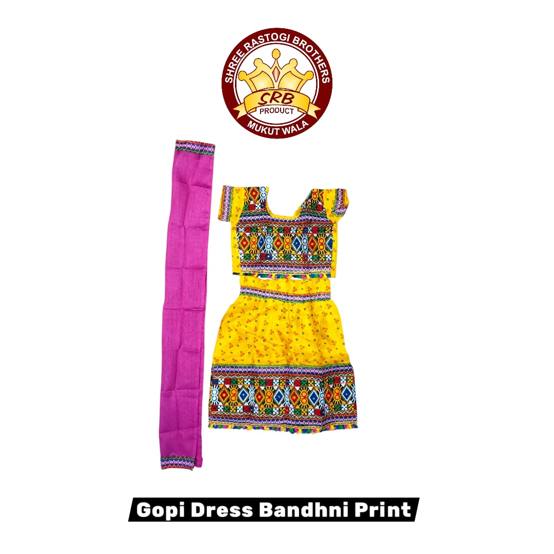 Gopi Dress Bandhni Print
