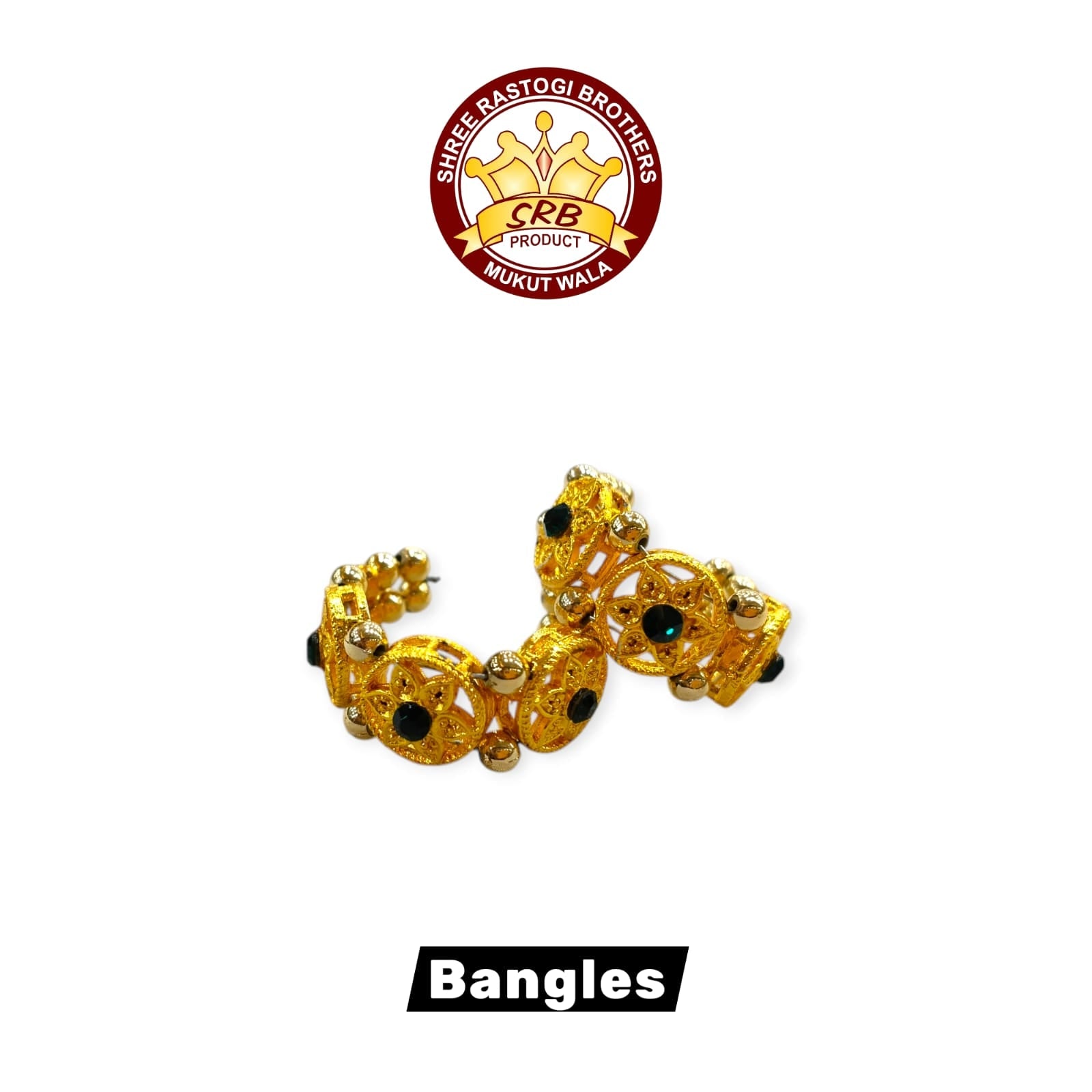 Golden Moti Bangles For Laddu Gopal (B-6)