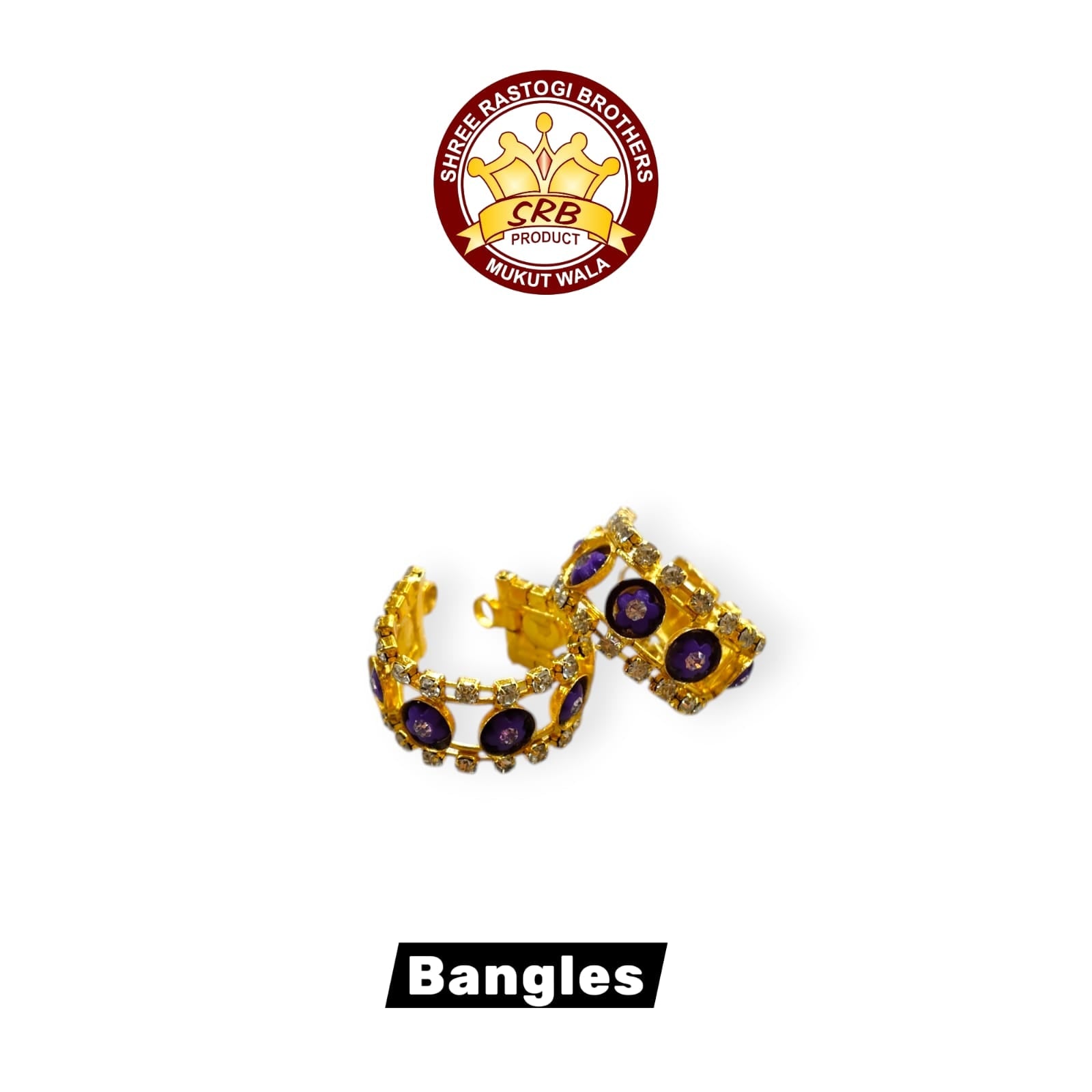 Color Ful Stone Bangles For All Deities (B-9)