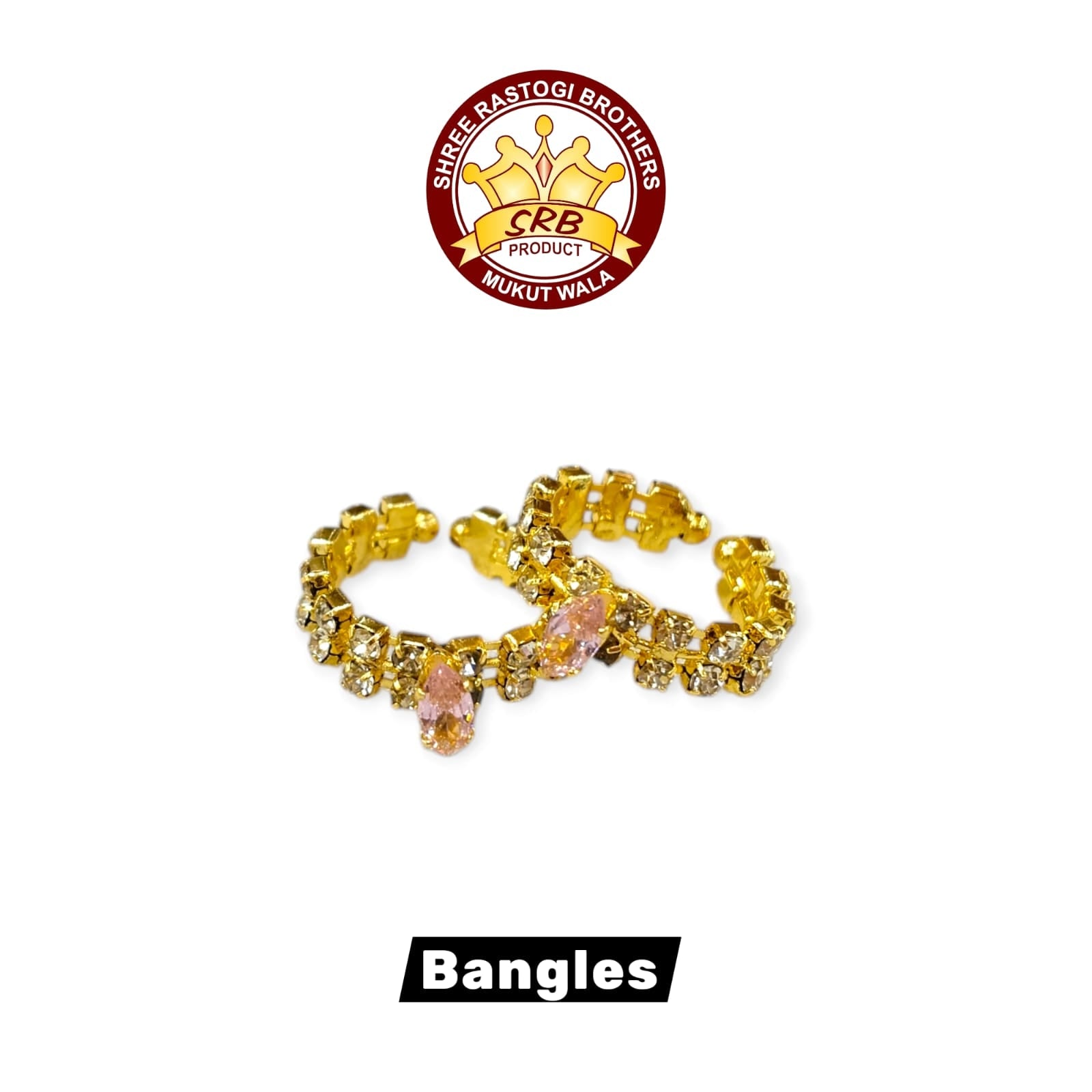 Two Layer Stone Bangles With Diamond For All Deities (SB-1)